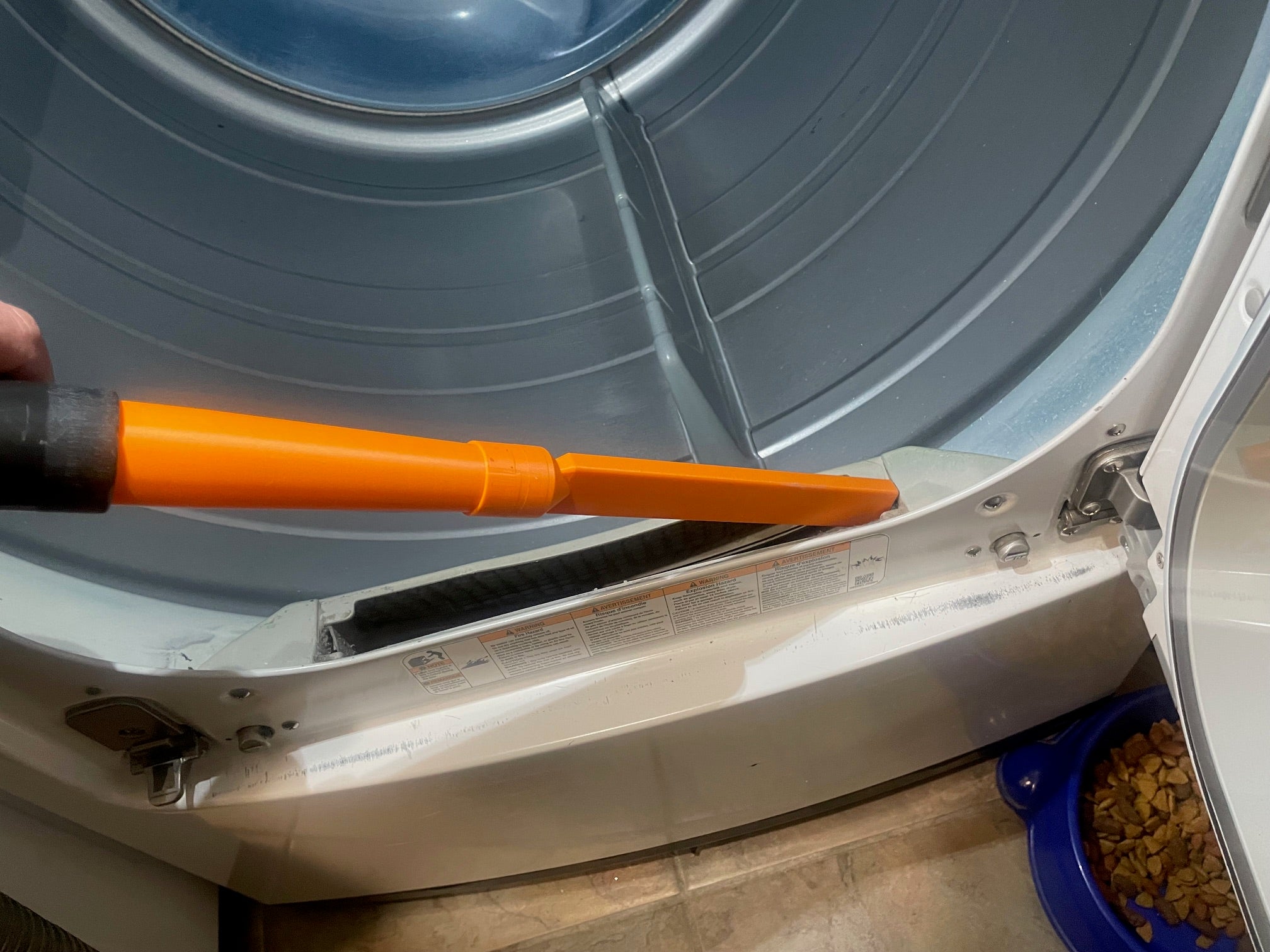Dryer Lint Trap Vacuum Attachment and Extension