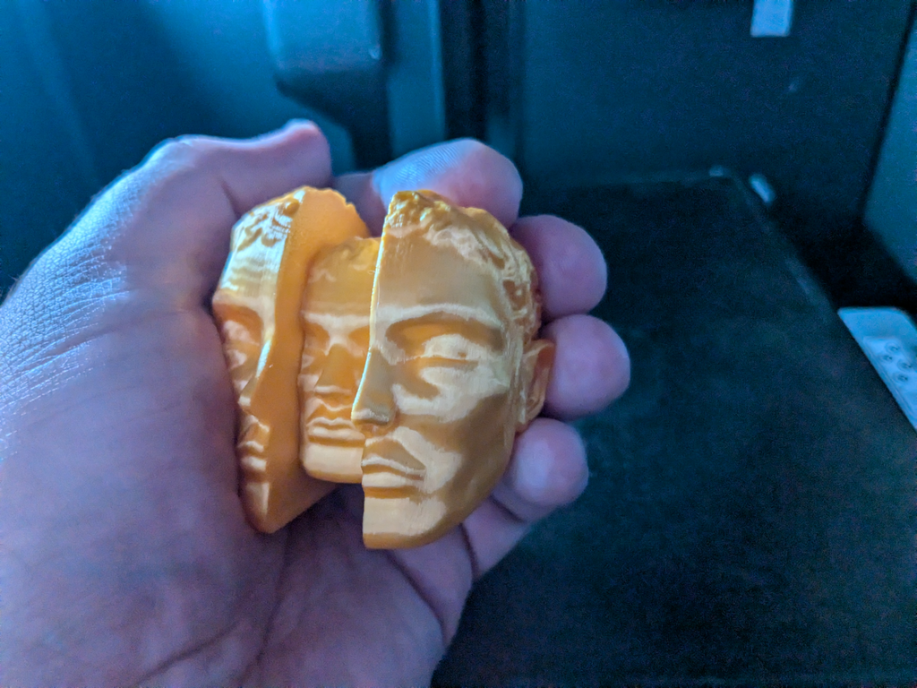 Chaos orb, split for easy printing