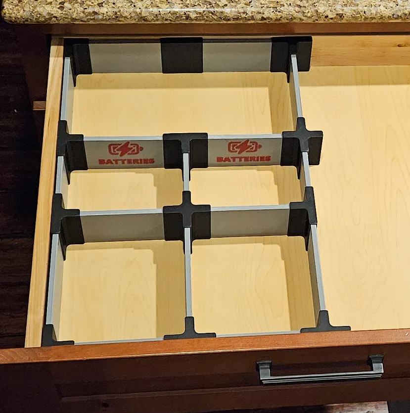 Modular Drawer Dividers Remix for 3D Printed Dvdrs