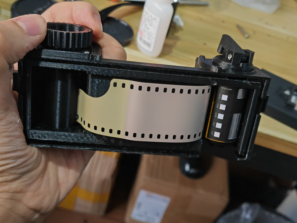 3D打印135宽幅胶卷相机Falcon P-35项目 哈苏xpan