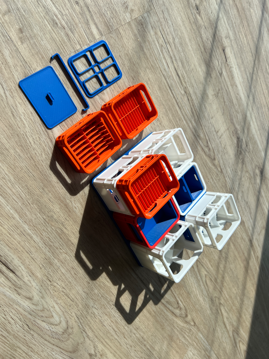 Beer battery crate stackable set