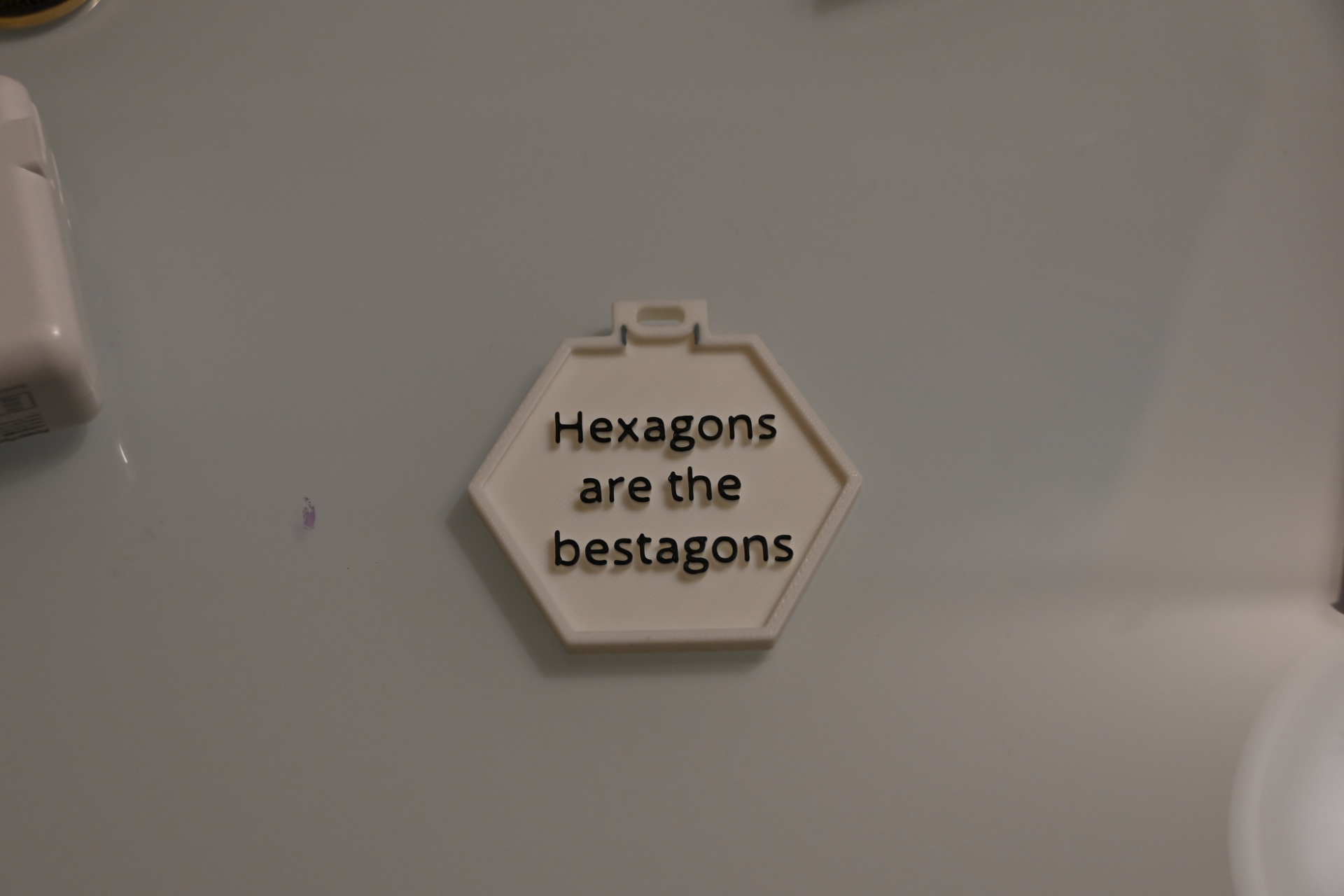 Hexagons are the bestagons - keychain