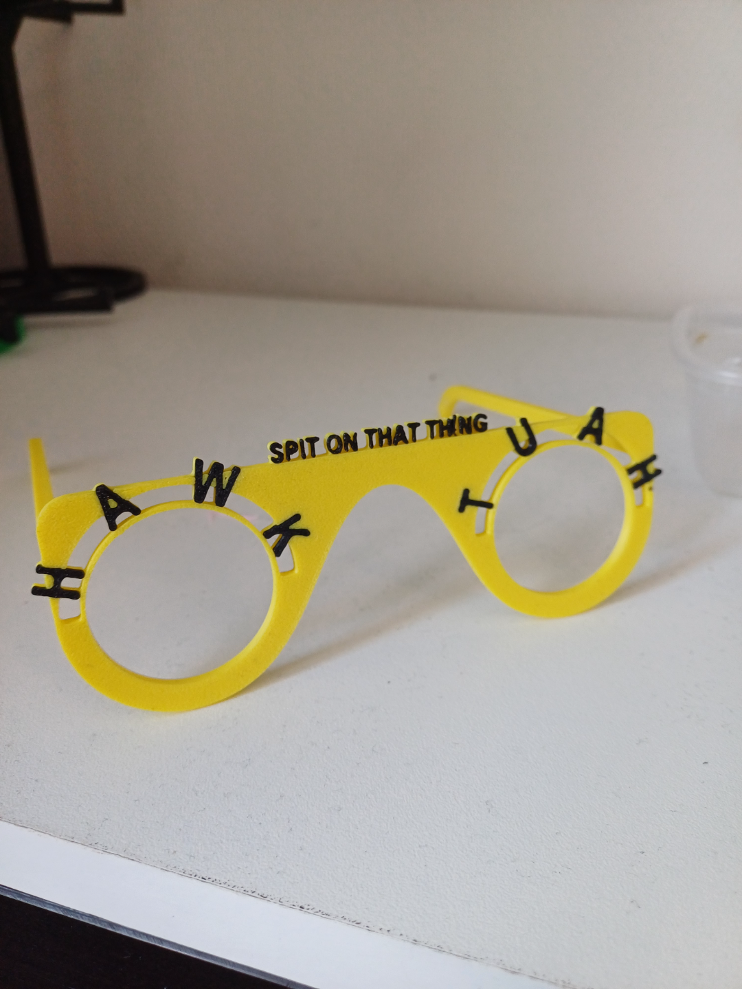 festival glasses ''HAWK TUAH'' spit on that thang