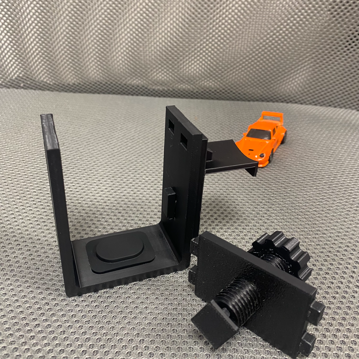 Headphone holder desk leg mount