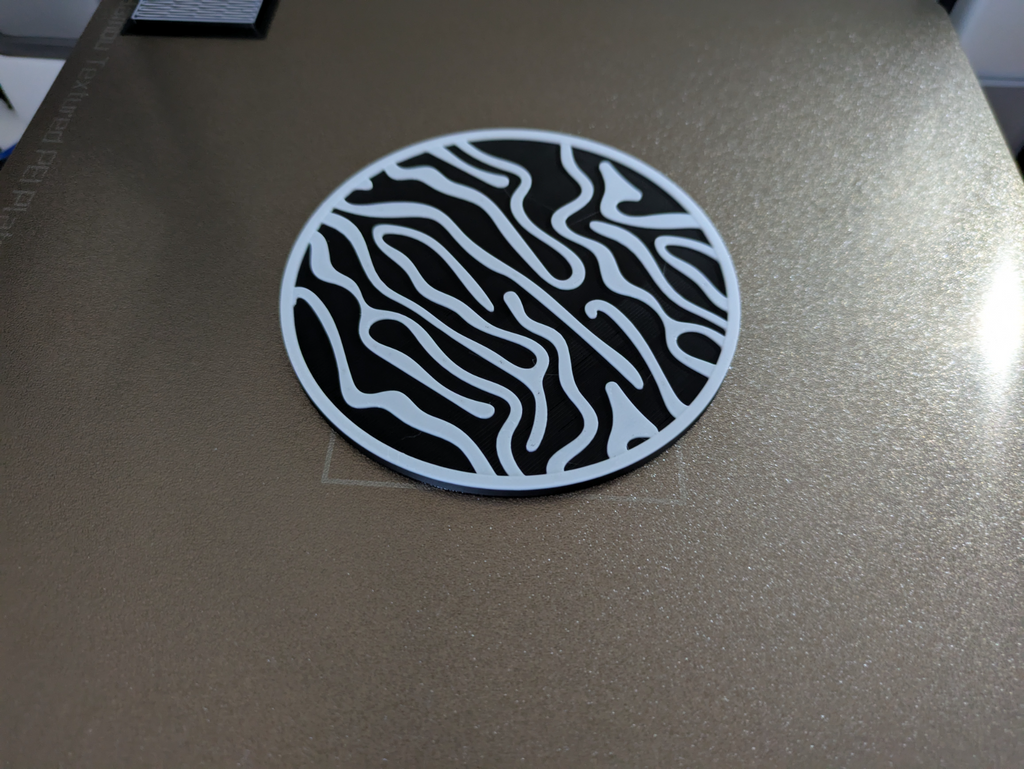 Coaster organic lines - 6 styles + coaster holder