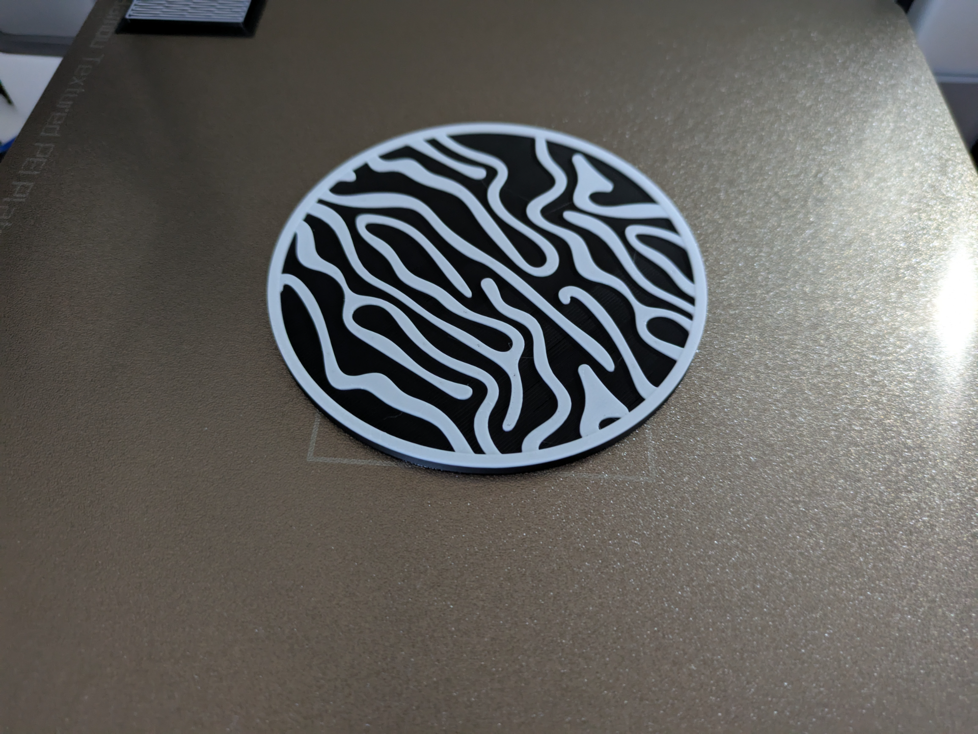 Coaster organic lines - 6 styles + coaster holder