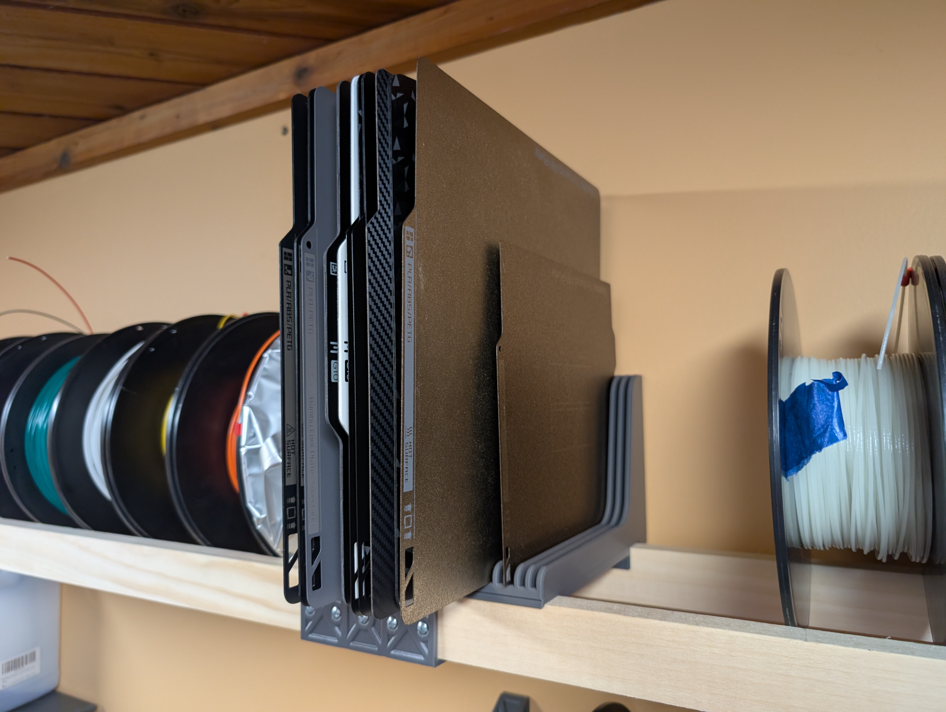Filament Storage and Shelf System (1x2 Lumber)