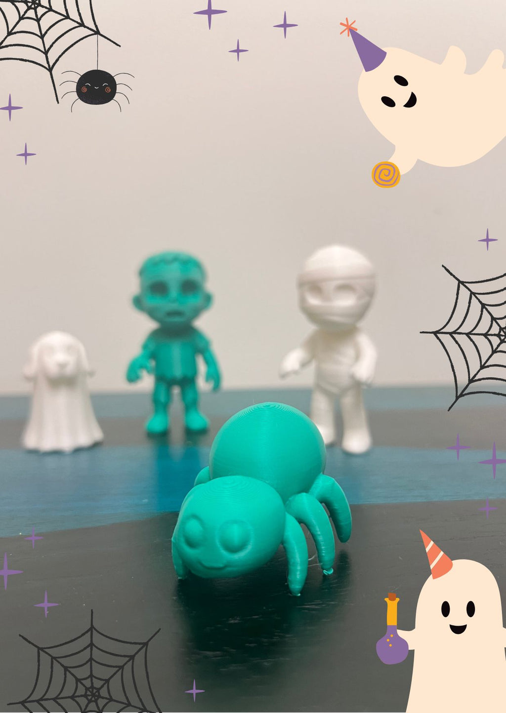 Halloween Toy Collectible Minis Line Up