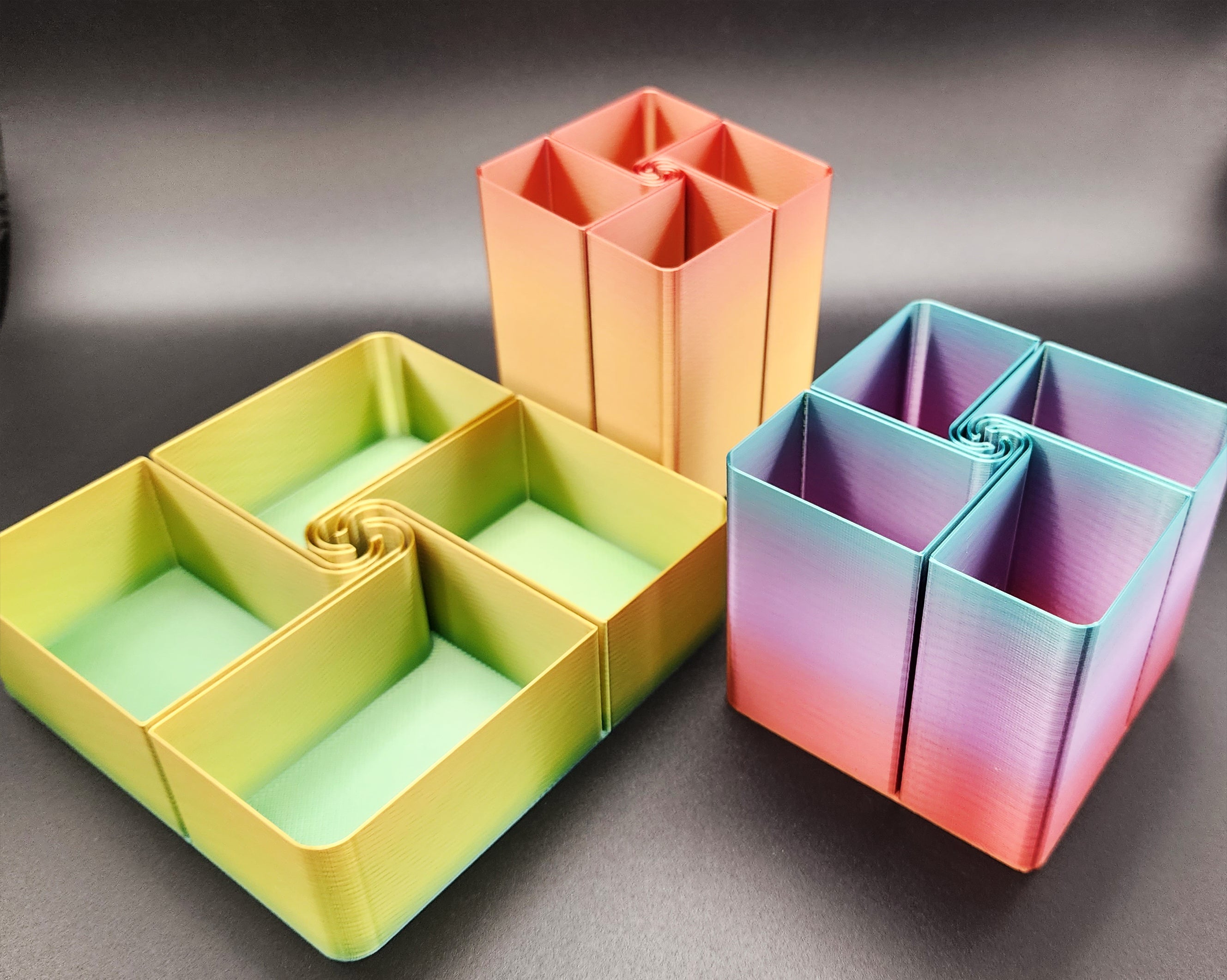 4 Compartment Caddy with a Twist - Vase Mode