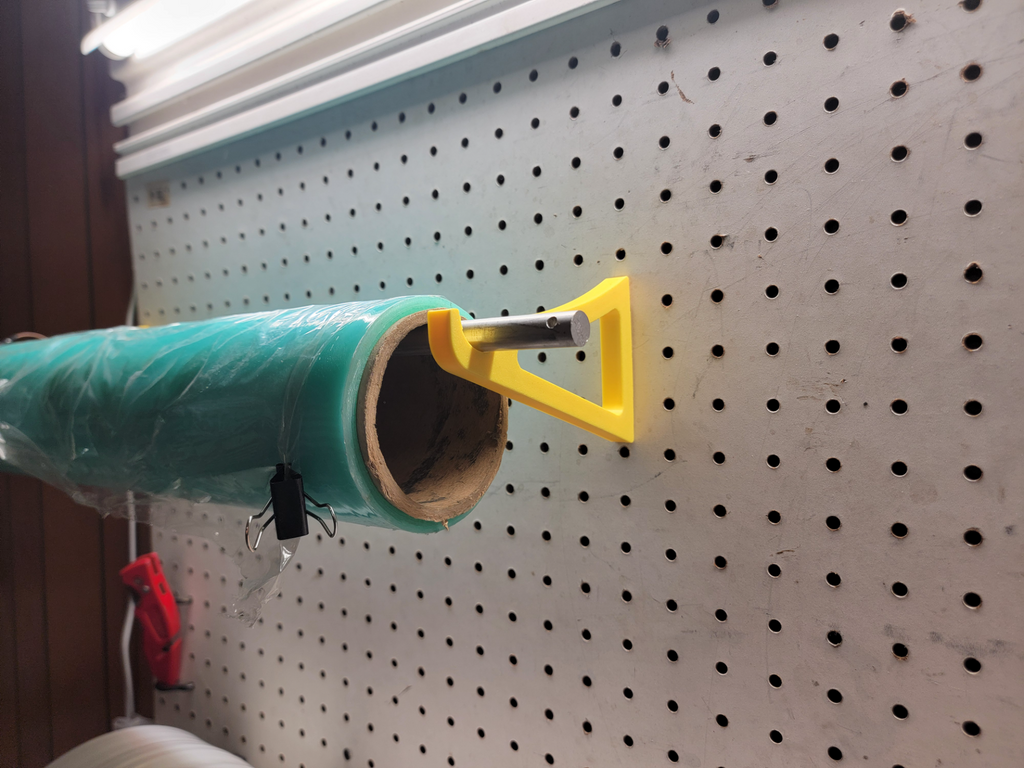Peg Board Roll Holder