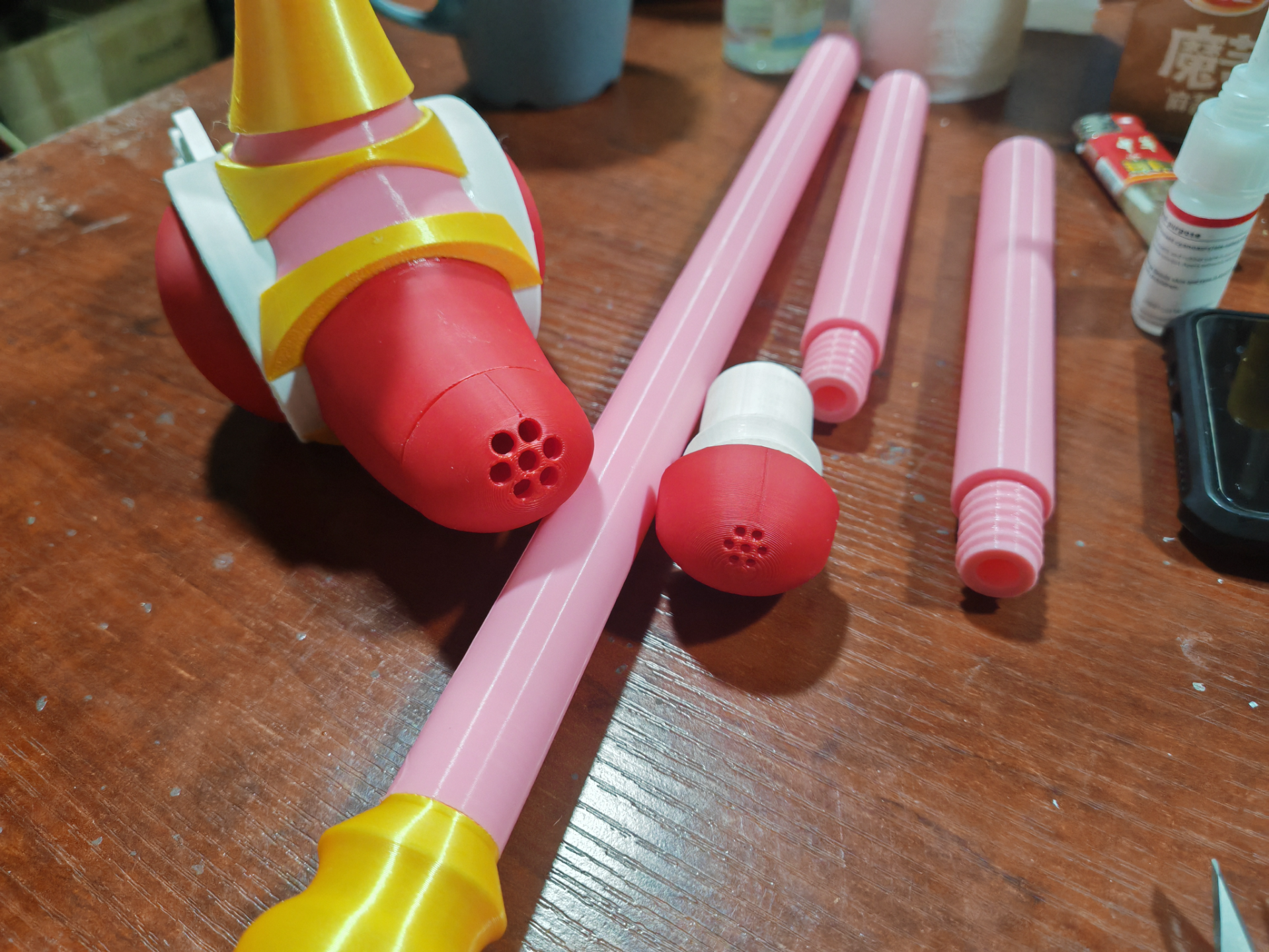 魔卡少女/百变小樱魔法杖(分色打印版调料罐道具)/Cardcaptor Sakura
