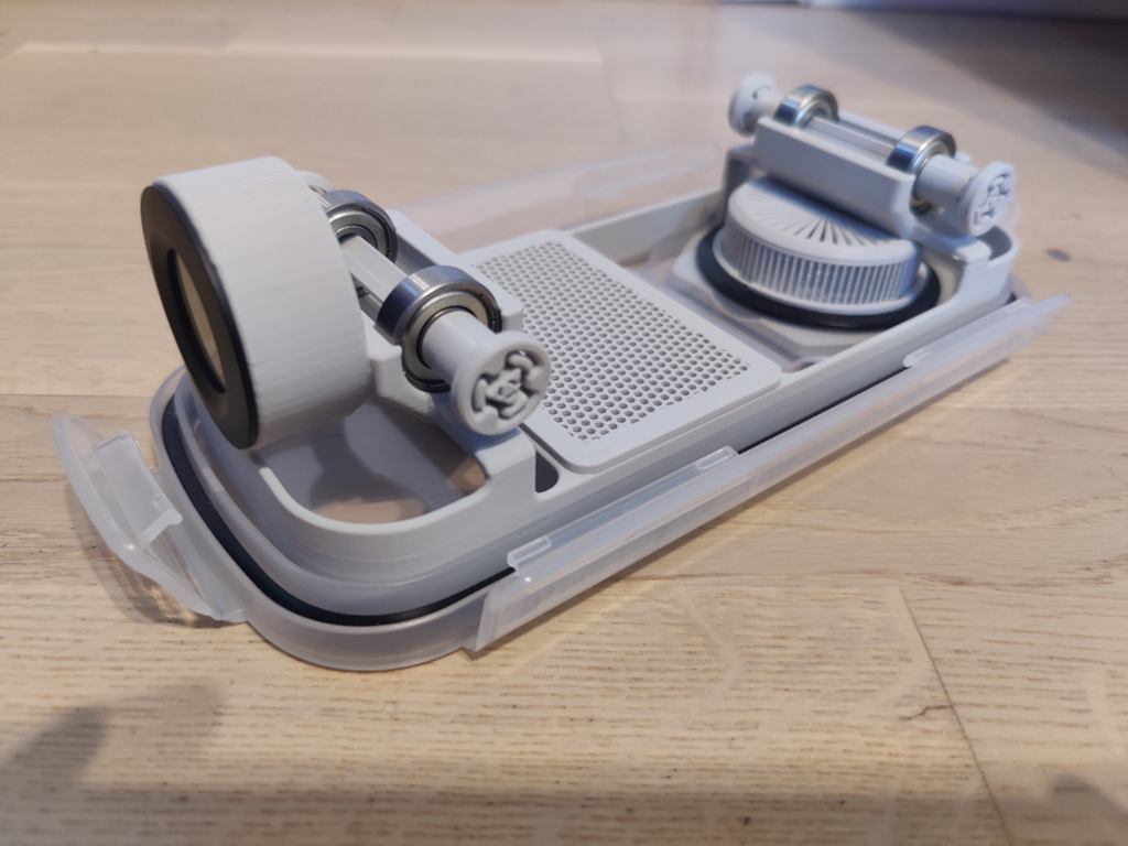 Upside Down Filament Dry Box with Round Hygrometer