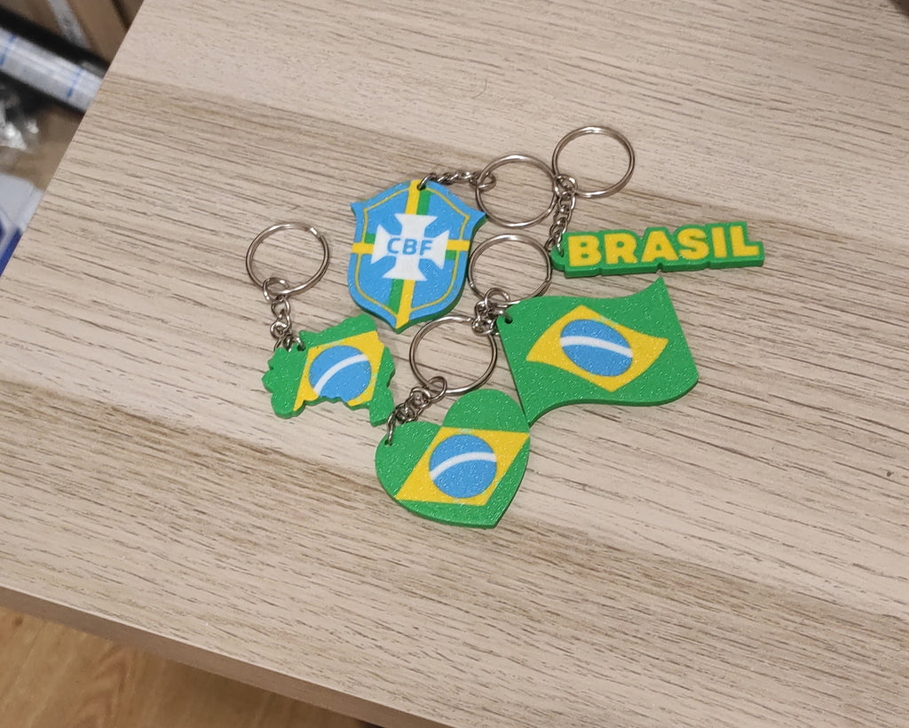 Bandeiras do Brasil World Cup - Chaveiros