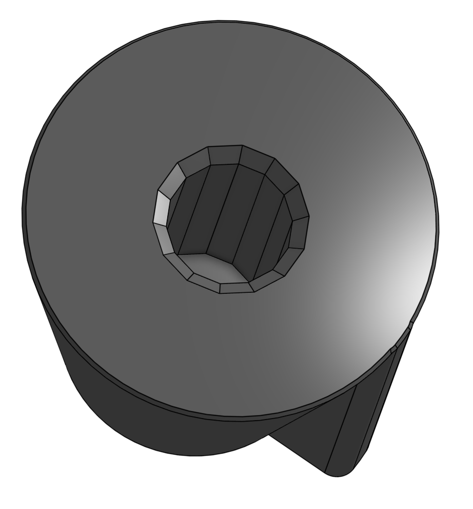Simple Knob (for 6mm spindle)