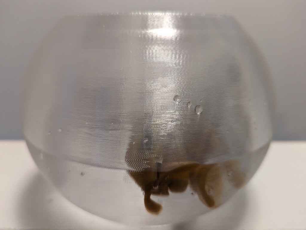 Transparent PETG fish bowl