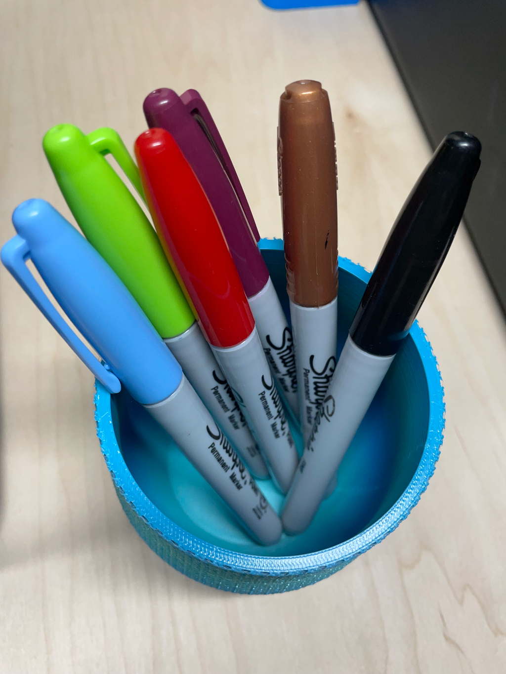 Strip Pen or Make up Brush Holder