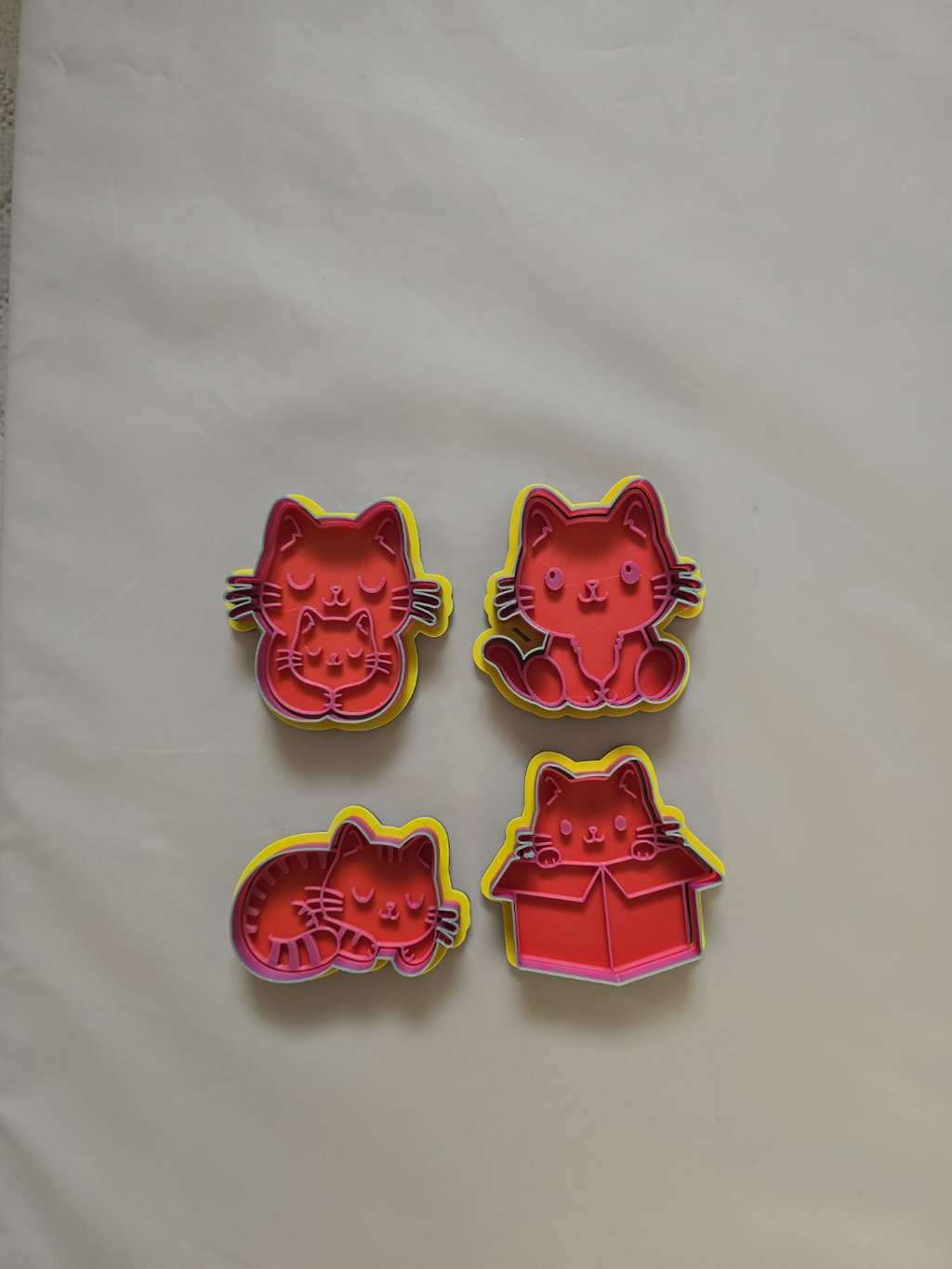 Kawaii Cute Cat Animal Clay Playdoh Cookie Cutter