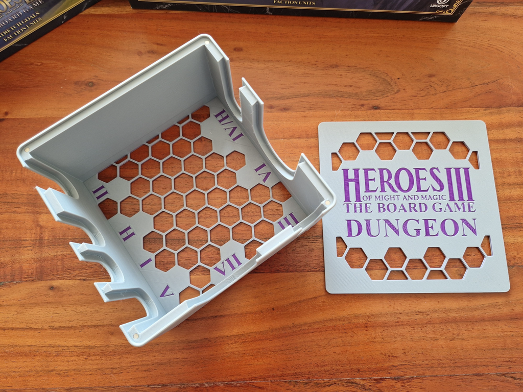 Dungeon miniatures insert for Heroes 3 Board Game