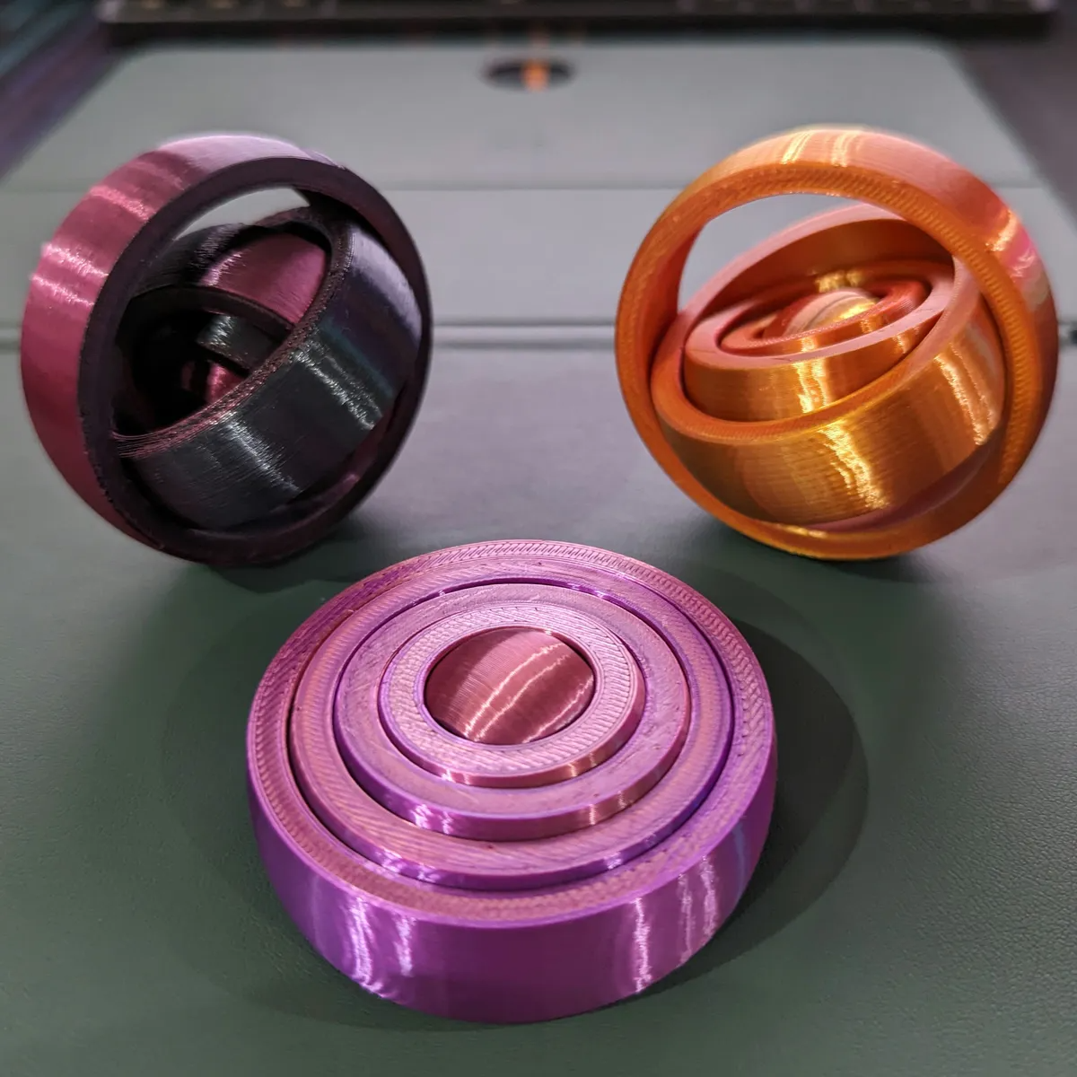 spiny gyroscope rings