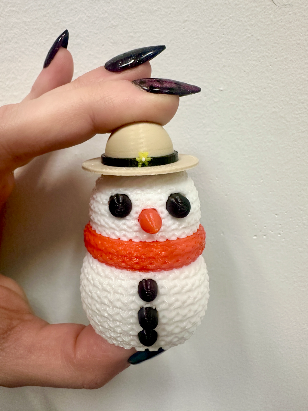 Tiny Safari/ Sun Hat With Flower for Broken Prints