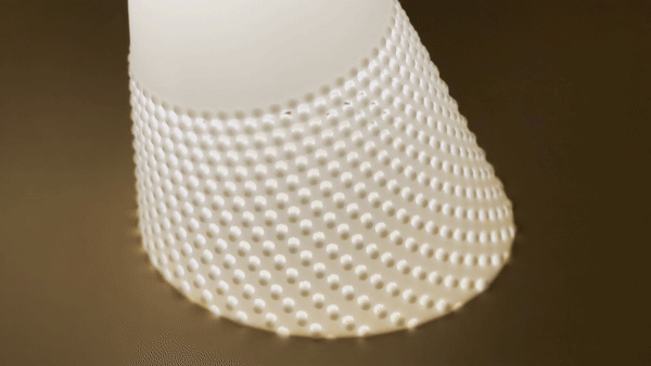 UFO Table Lamp with Tractor Beam Illumination