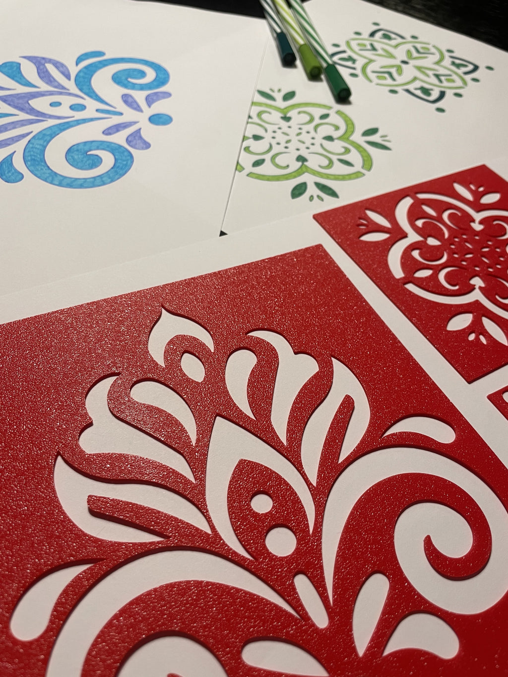 Mandala drawing templates