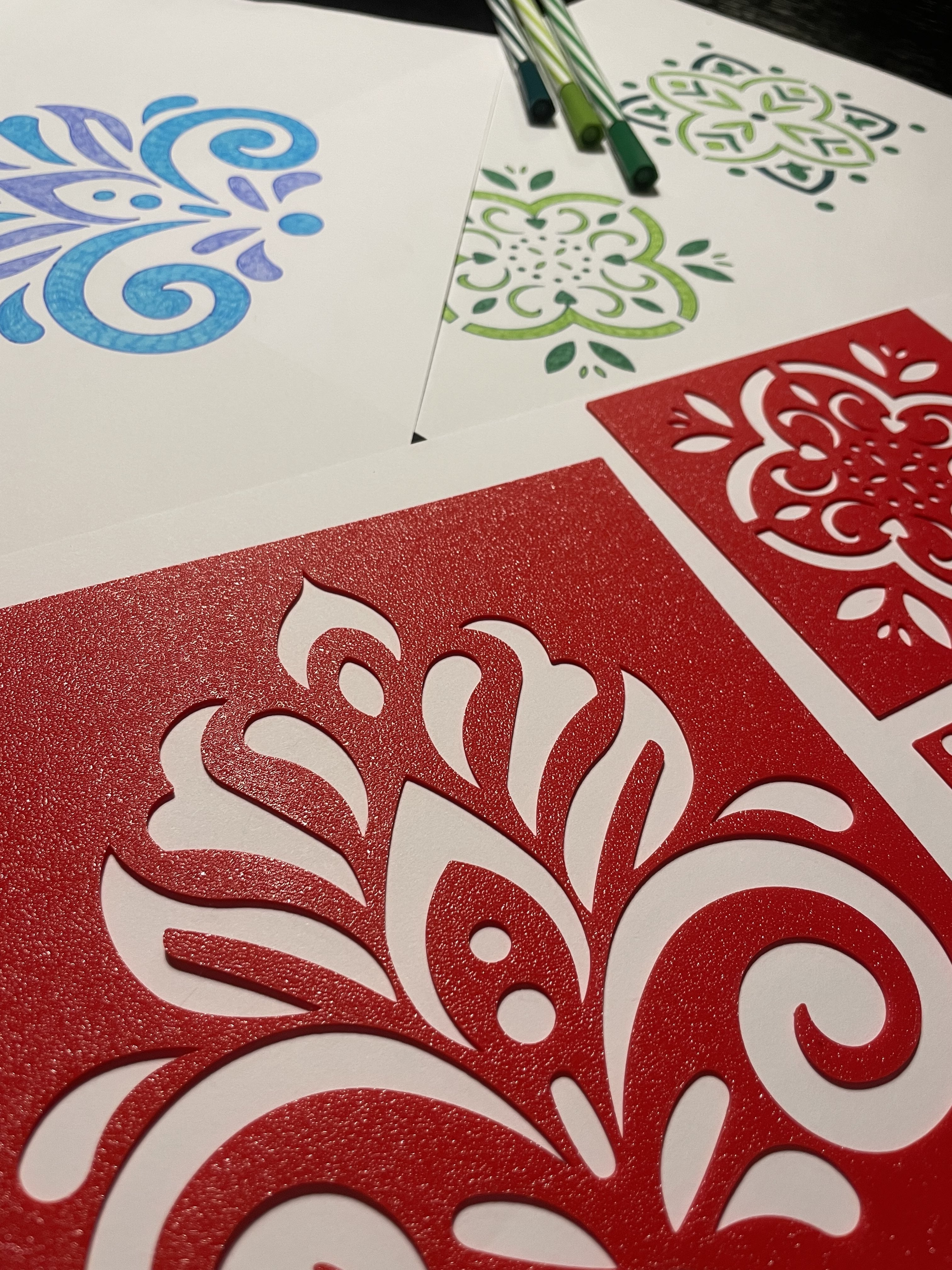 Mandala drawing templates