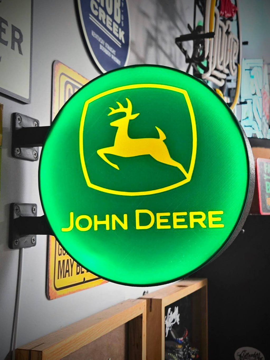 JOHN DEERE LOGO - 2-Sided Station Lightbox Sign