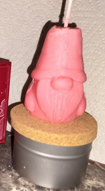 Ho ho gnome candle mold