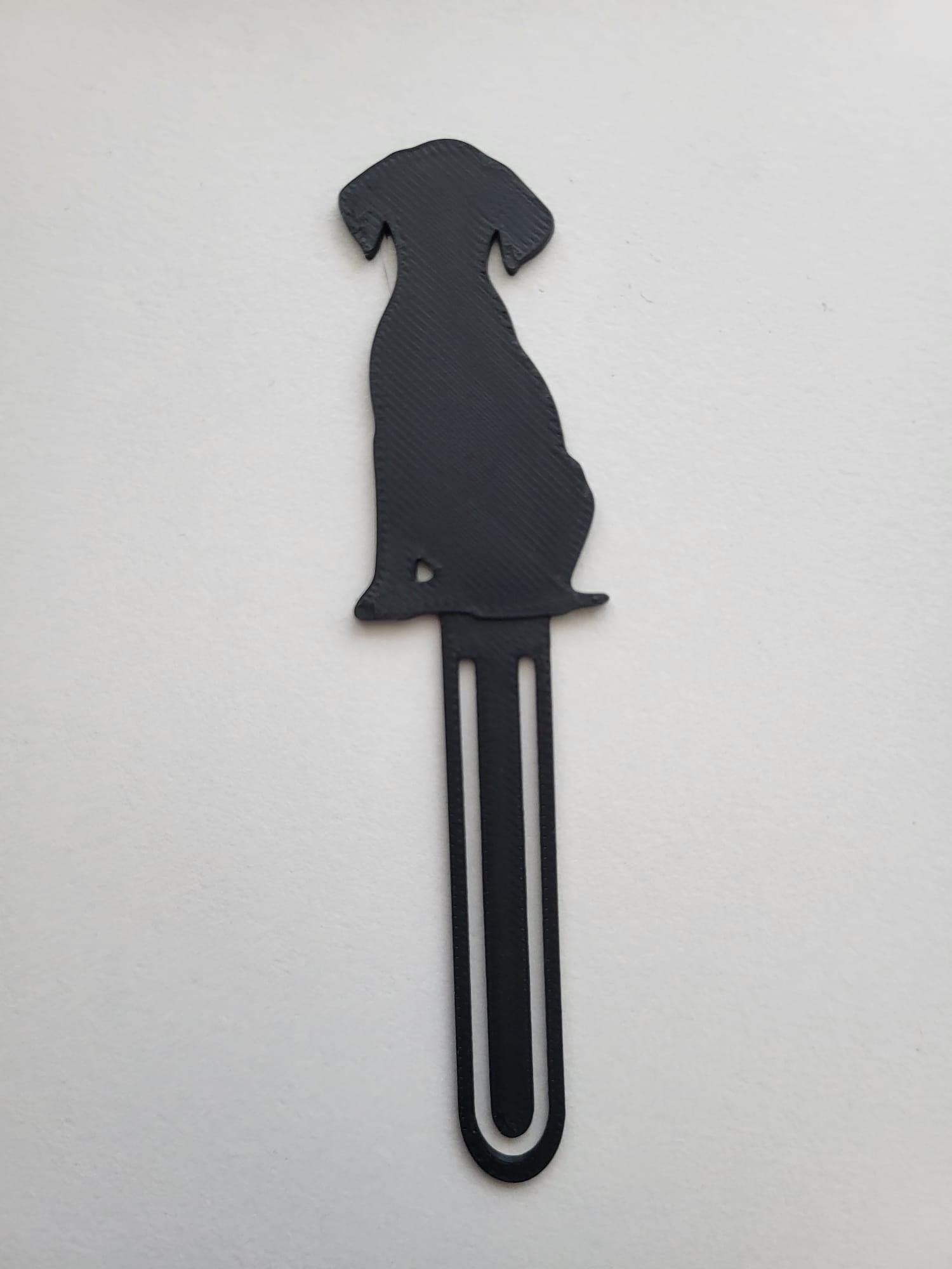 Dog bookmark