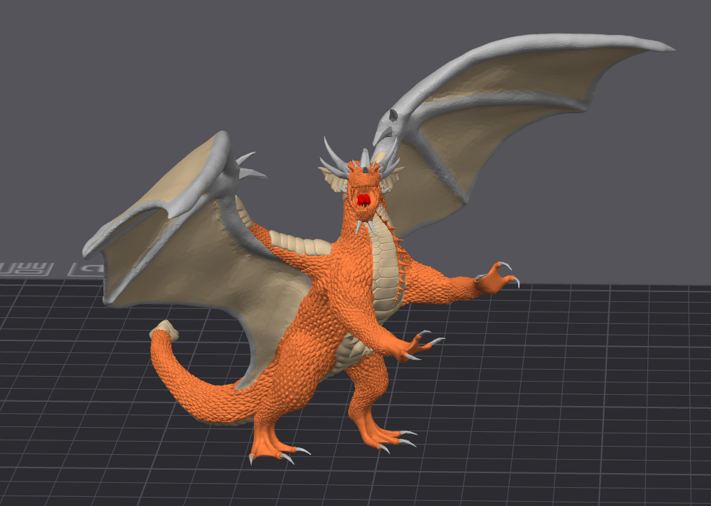 Drachen Dragon AMS Modell Toy Deko Multicolor