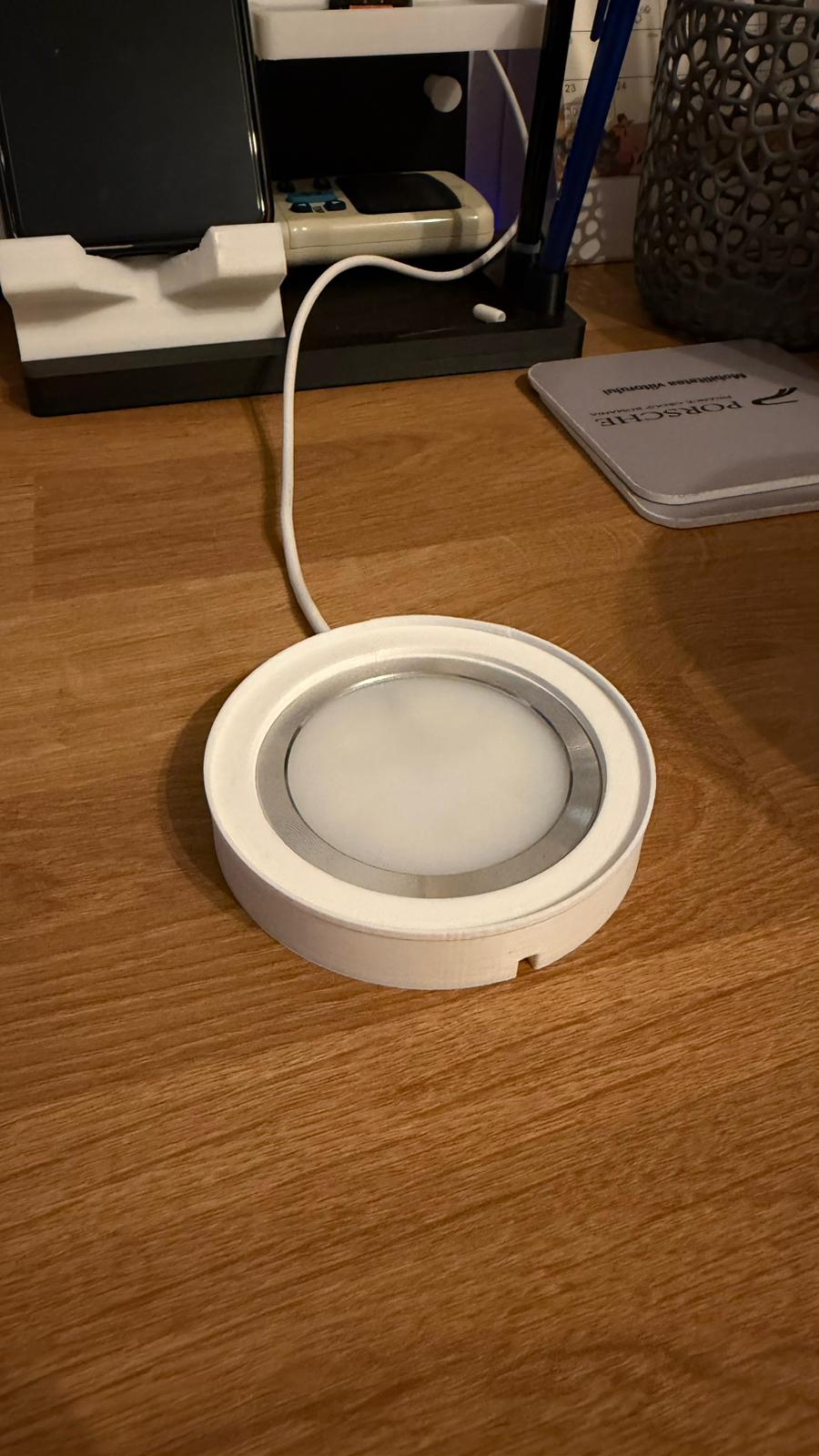 Lithophane Sphere Lamp Light Stand