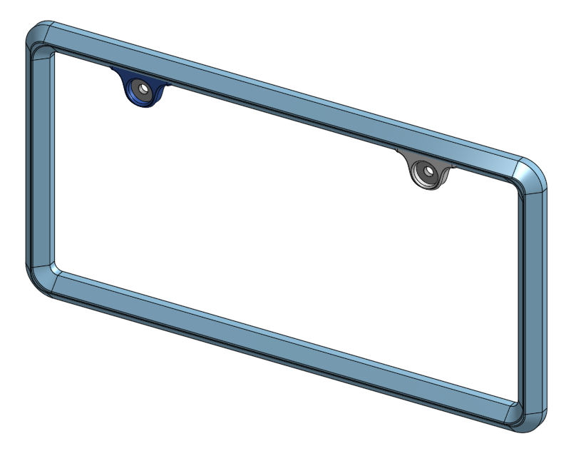 TPU License Plate Frame Bumper Saver (Parking Aid)
