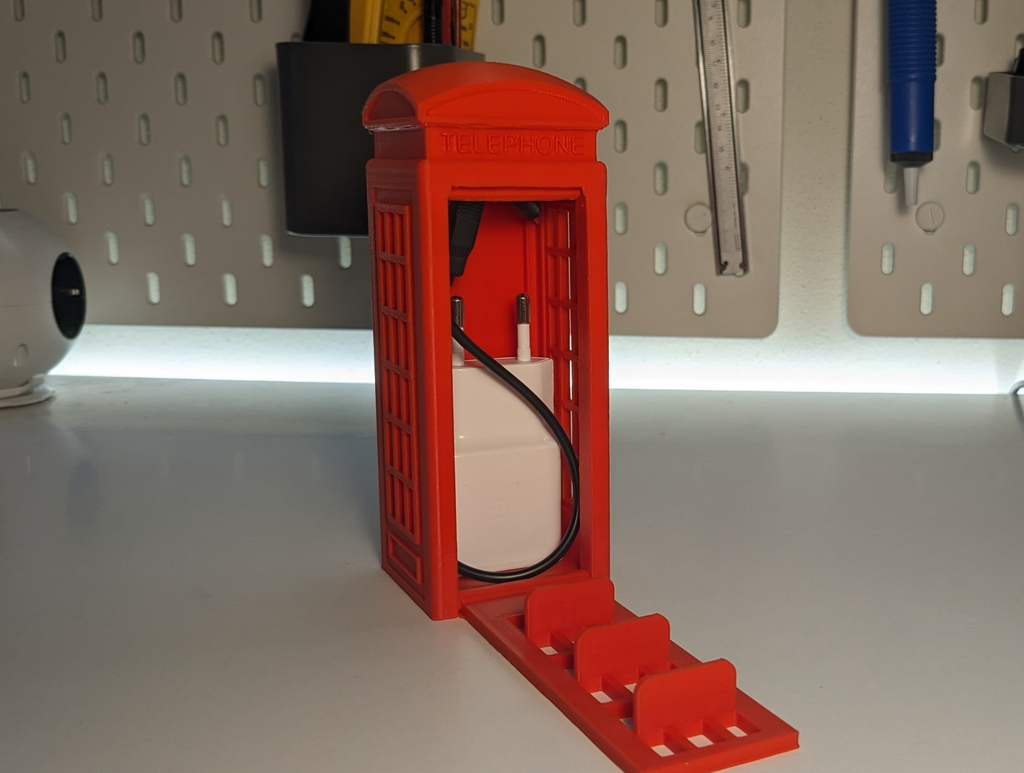 Telephone Booth Phone Stand | print-in-place model