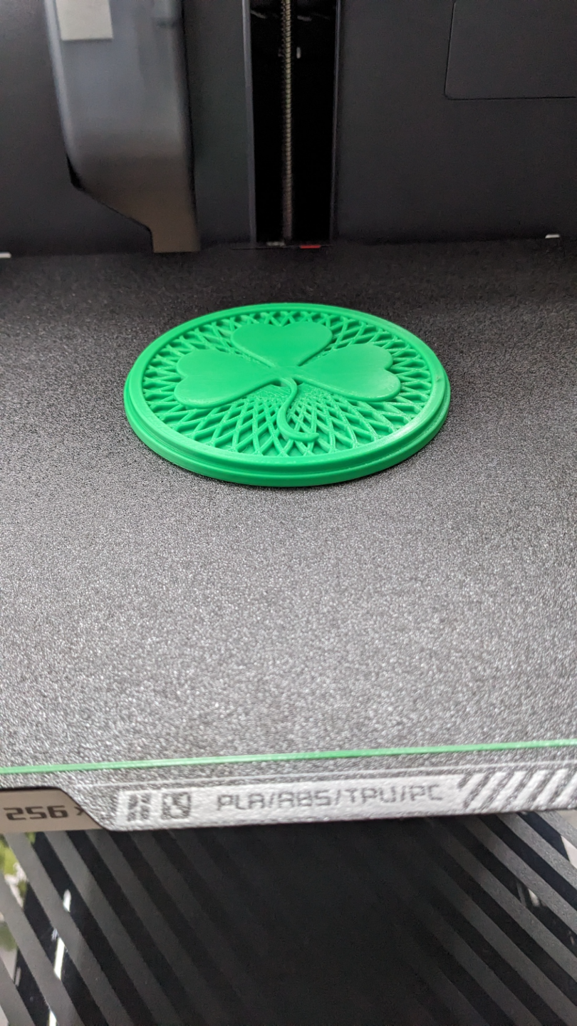 Shamrock coaster