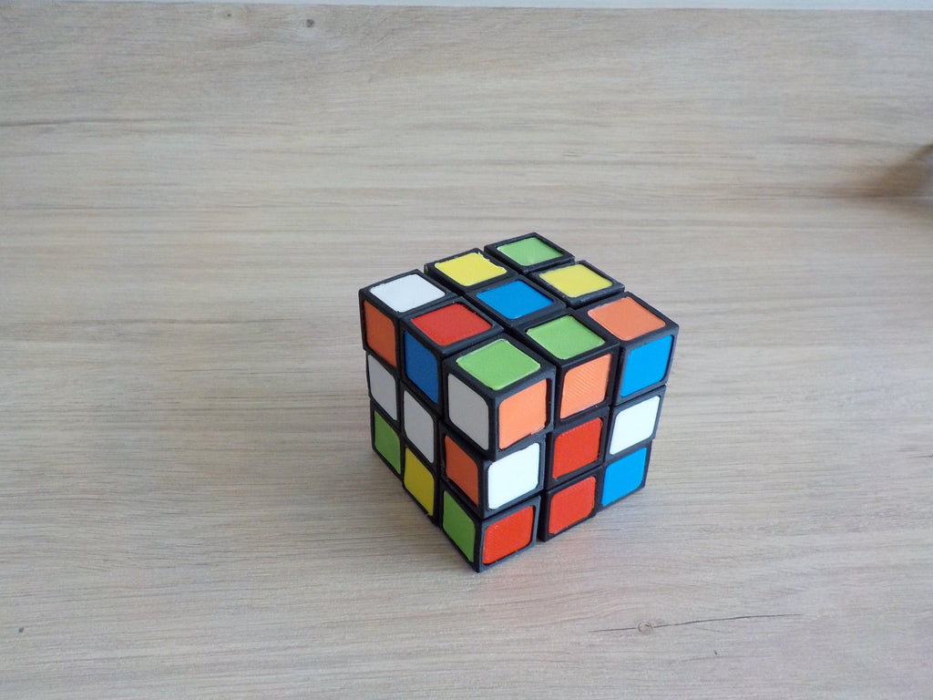 Rubik's cube fully 3D printable with no AMS