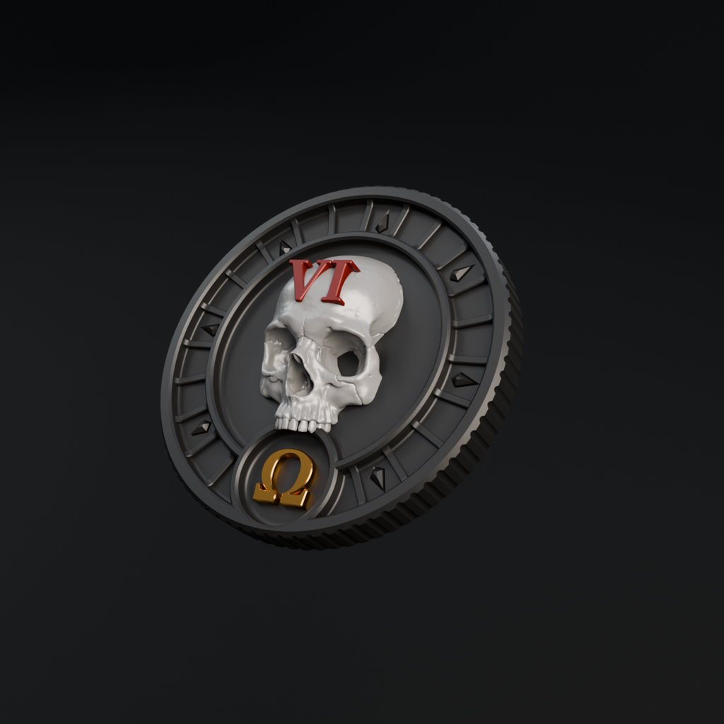 Skull token (40mm)