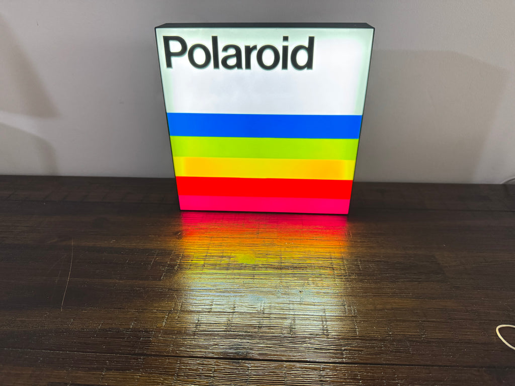 Vintage Polaroid Logo - Light up Sign