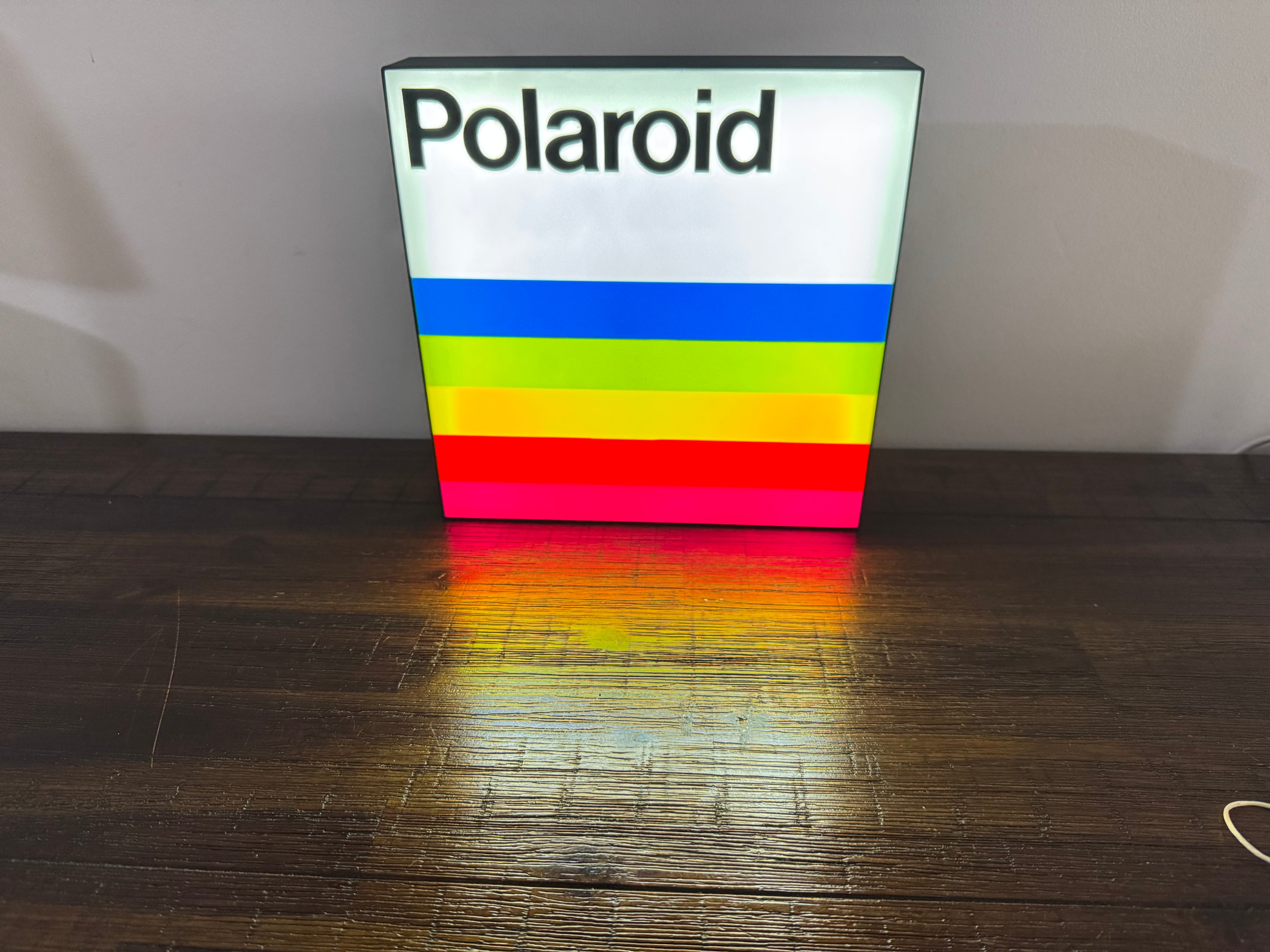 Vintage Polaroid Logo - Light up Sign