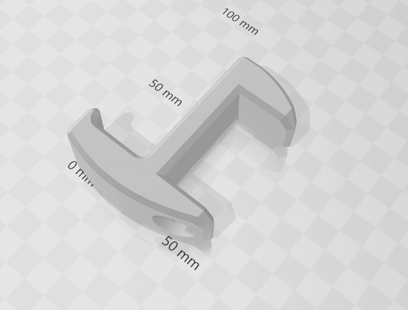 Hook with clamp for desk / gancio per scrivania