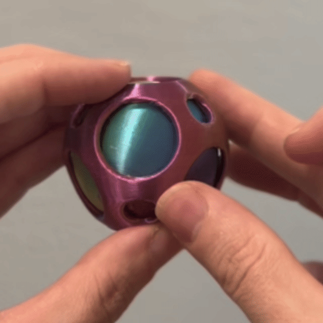 Spinning Sphere Inside Sphere Fidget Toy