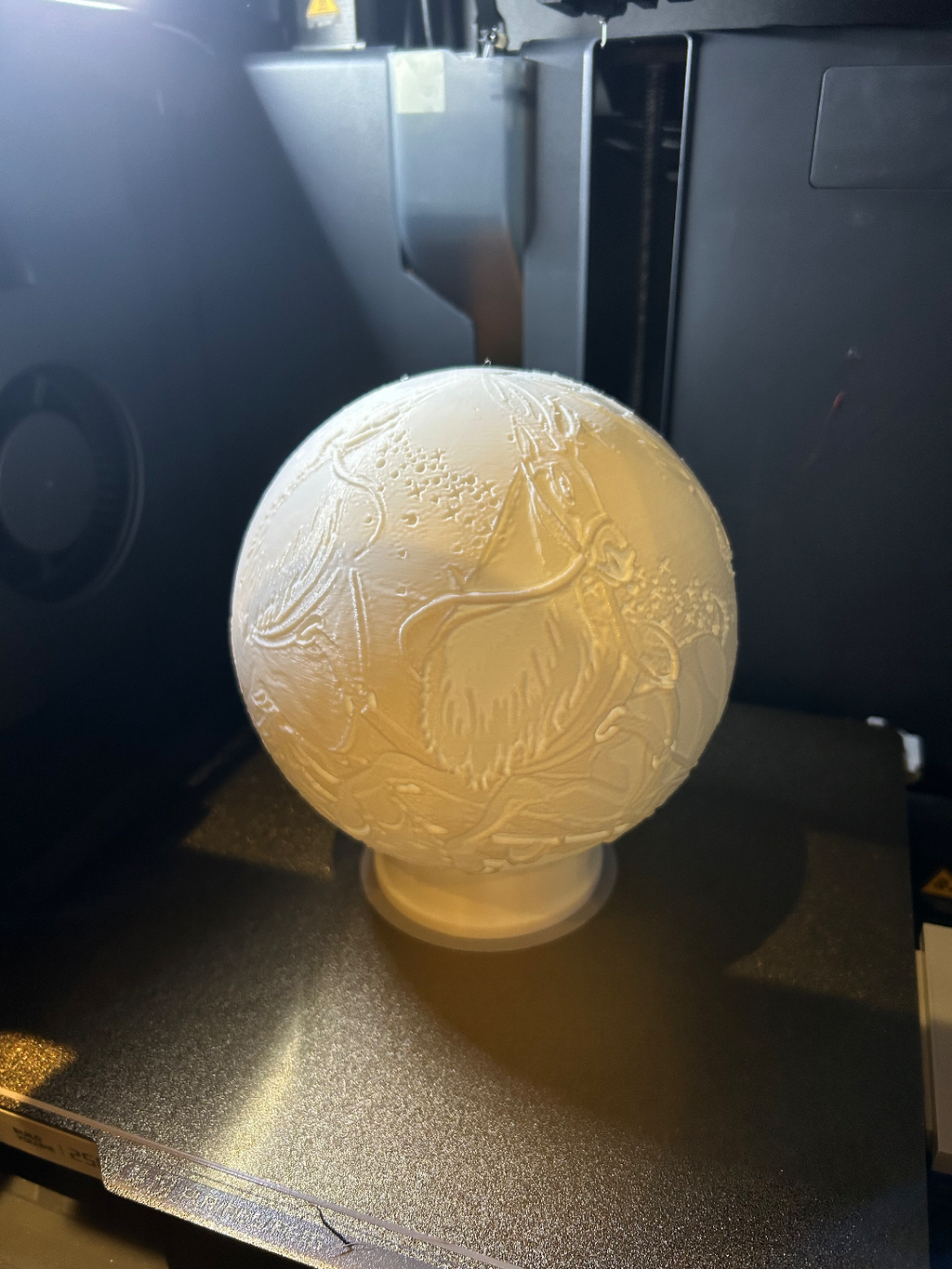 Santa light up globe - to be used with my led base