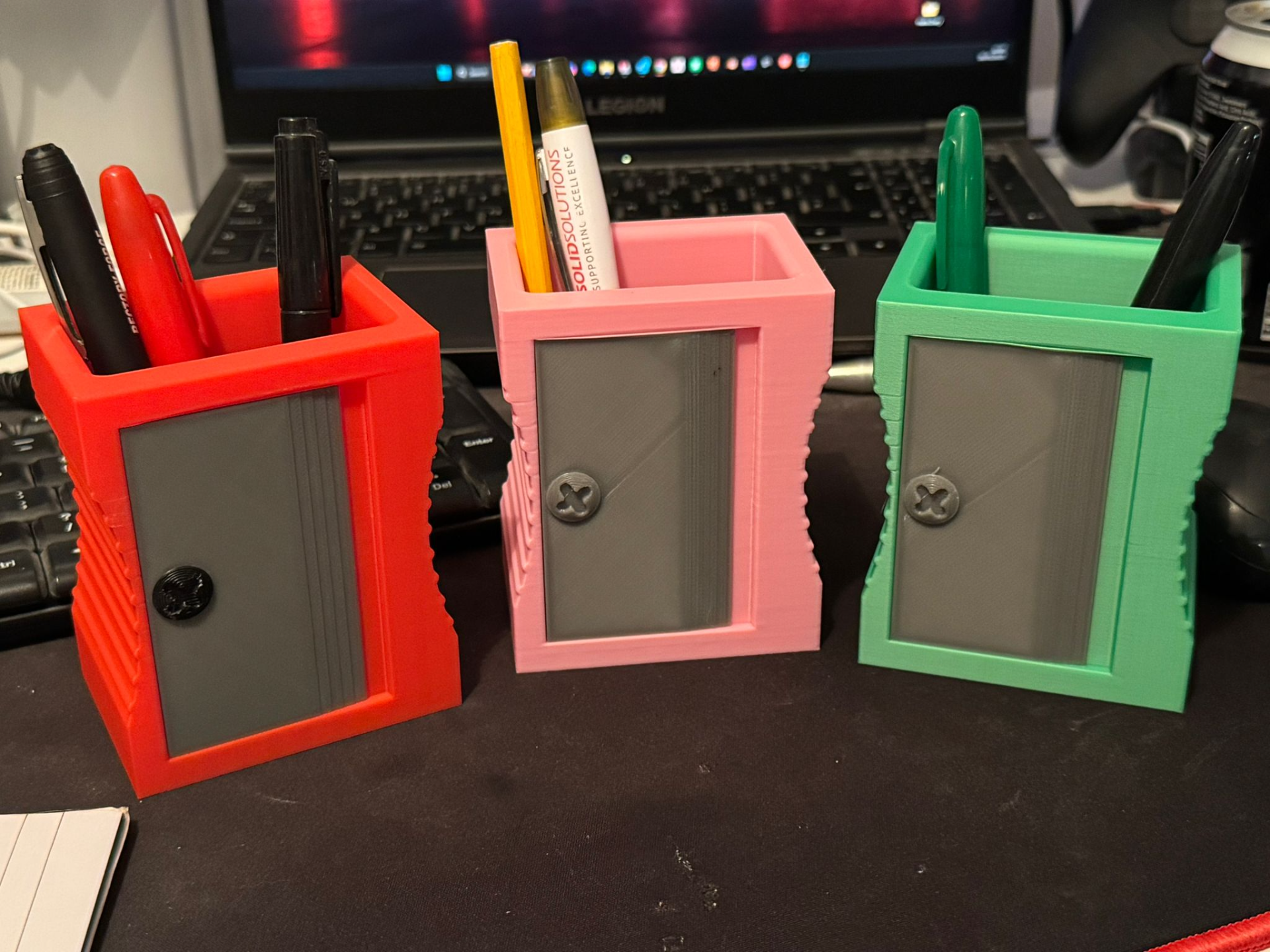 Pencil Sharpener desk organiser, Pen/Pencil Holder