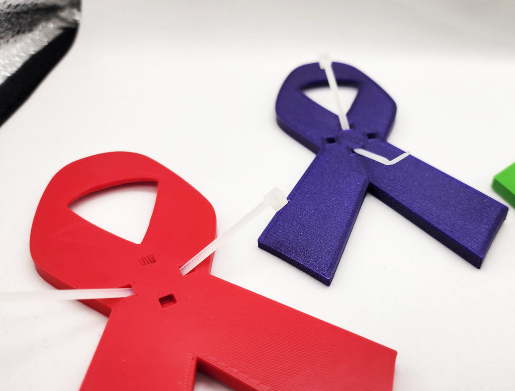 3D Awareness Ribbon Pin