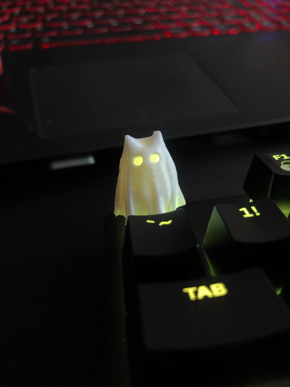Keycap Cat ghost tiny