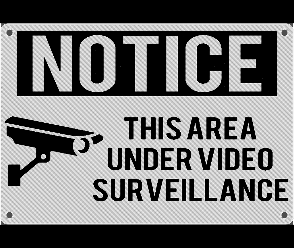 Video Surveillance Signs 2 Color