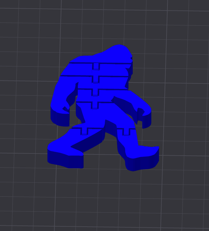 Flexi Sasquatch Keychain