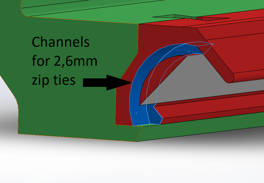 AMS RISER no supports - replacable LED channel