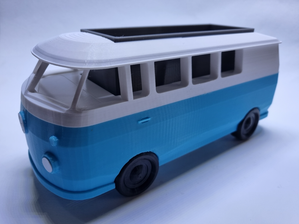VW Bulli Bus Blumentopf (A1-Mini+)