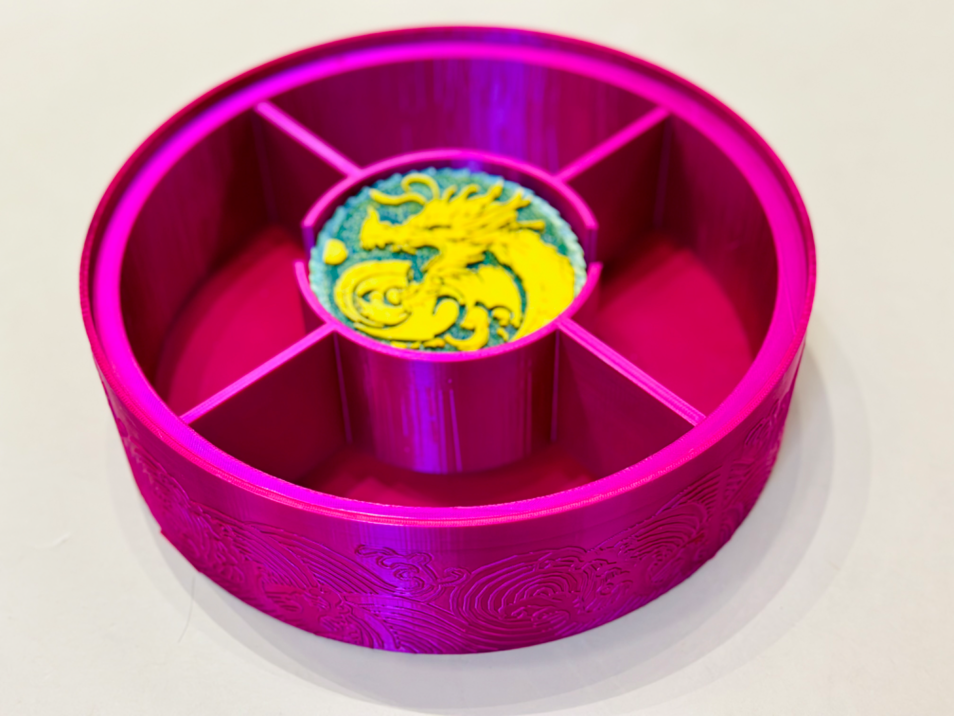 Dragon Sculpture Box (全盒) with storage for Elemental Dragon Coaster set